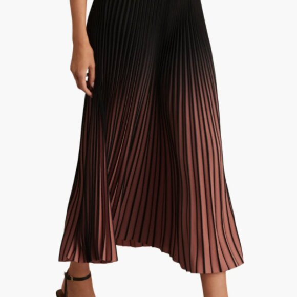 Reiss Marlie Ombré Pleated Skirt - Picture 1 of 6